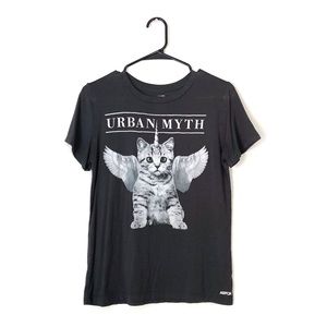 Forever 21 ASPCA Urban Myth Cat Unicorn Tee Shirt